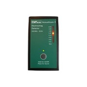 A green WiFi / Wireless / RF - Radiation Meter - Acousticom 2 device with a red light.